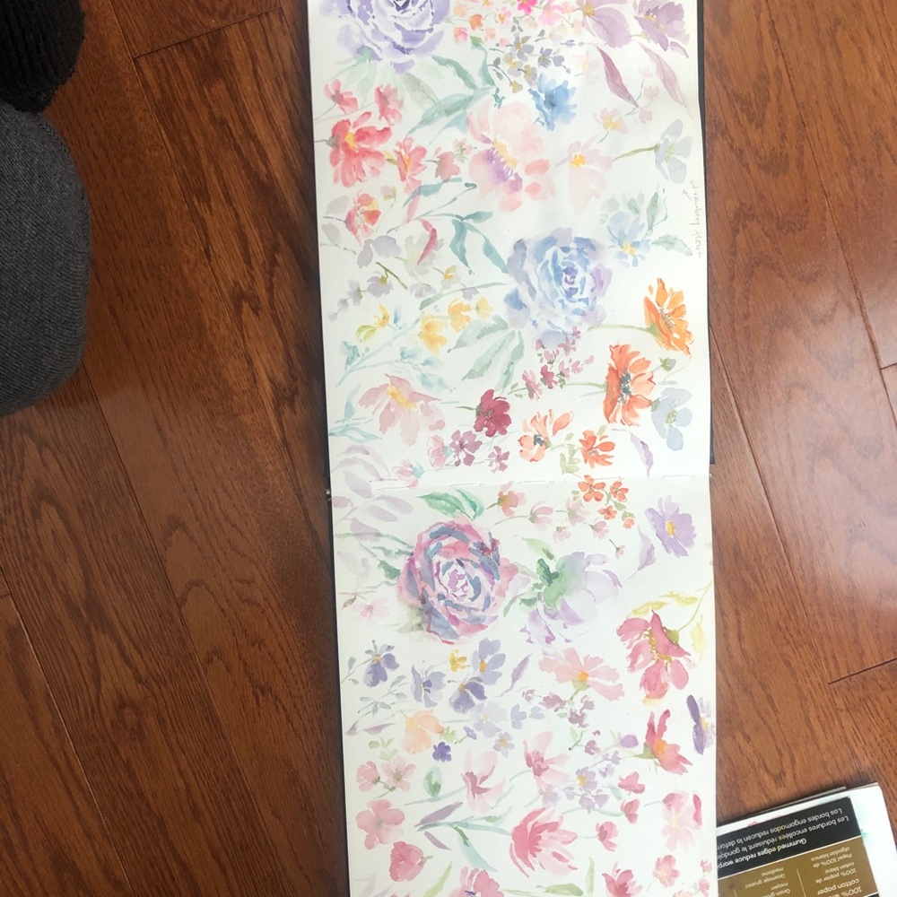 Handpainted wall art, water colours